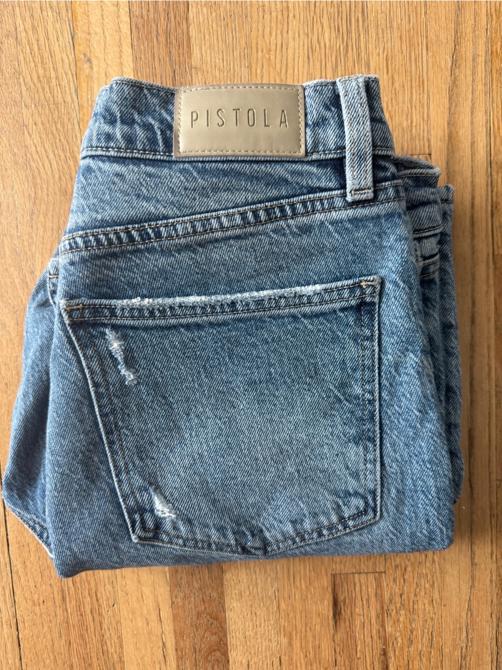 Pistola Ally High-Rise Cropped Flare Women's Jeans - Light Blue - Picture 4 of 4